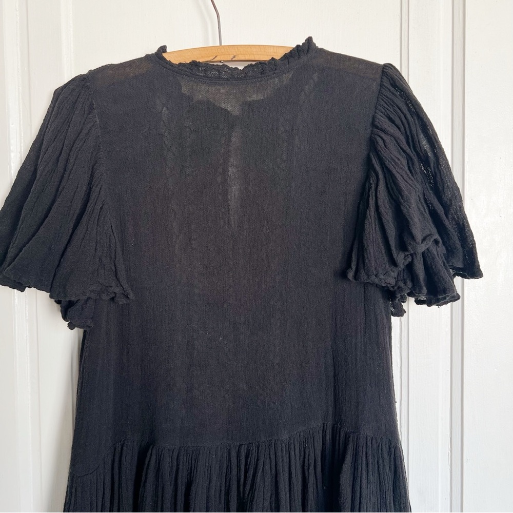 Jen’s Pirate Booty • Trickster Mini Dress in Black cotton gauze crochet lace - Picture 12 of 12